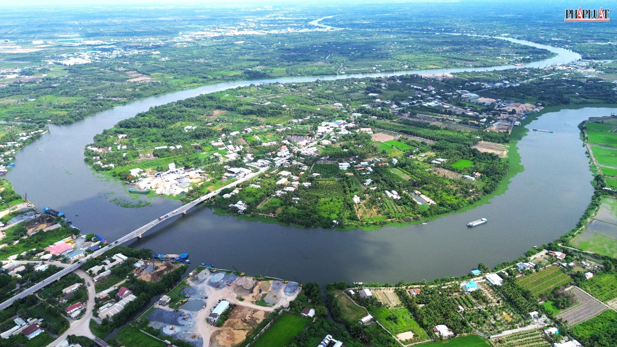 Chung dòng Vàm Cỏ Đông, Tây Ninh với Long An nối đôi bờ phát triển 2 530