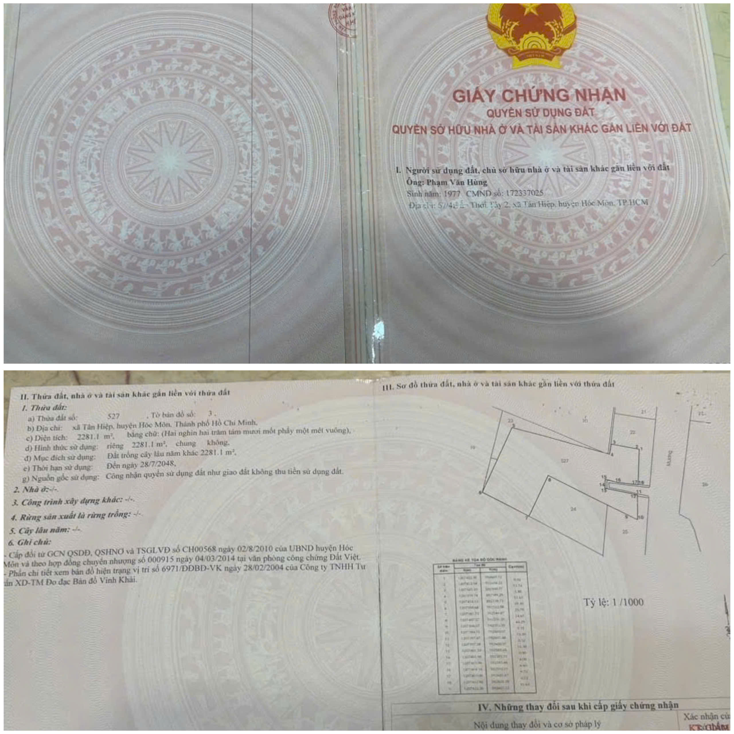 CTY TNHH SẢN XUẤT VÀ XUẤT KHẨU TRẦM HƯƠNG BÌNH NGHĨA XÂY DỰNG TRÊN ĐẤT TRỒNG CÂY LÂU NĂM 1 Giấy chứng nhận QSDĐ – Công ty tnhh sản xuất và xuất khẩu Trầm Hương Bình Nghĩa đã dựng trên đất