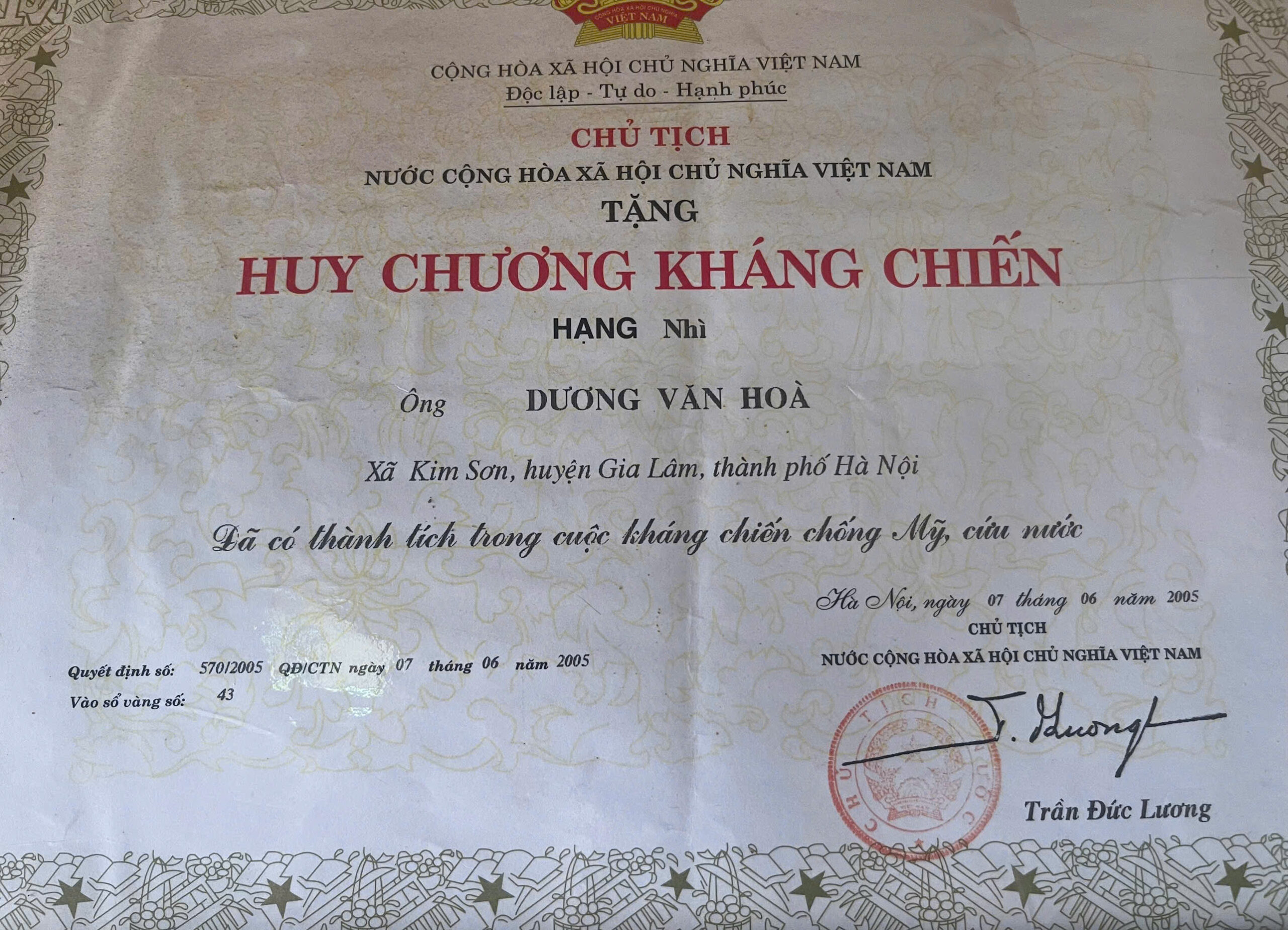 Cựu chiến binh Dương Văn Hòa cuộc chiến chưa bao giờ kết 3 b85ae77419e3afbdf6f2 scaled