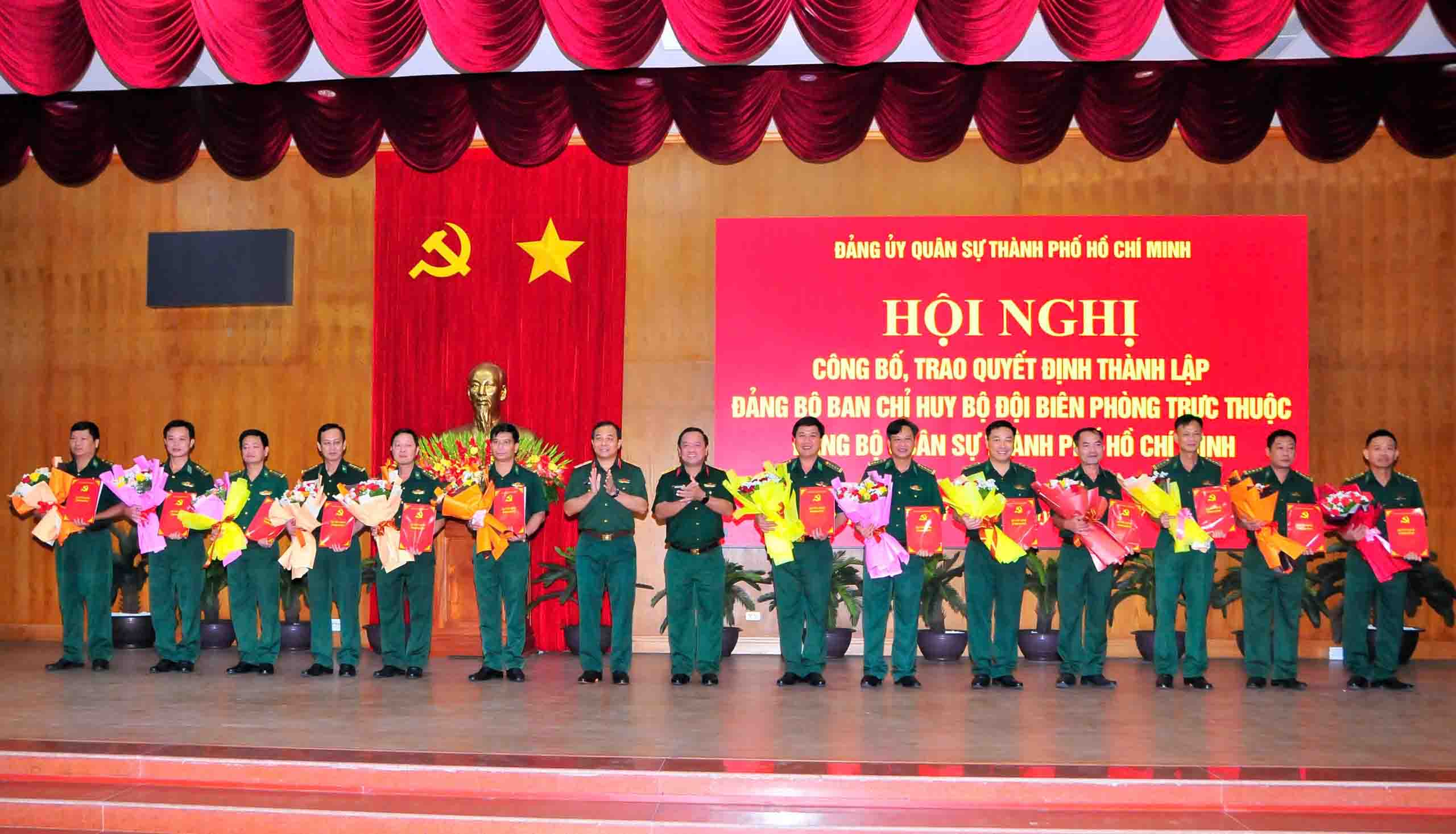 Hội nghị công bố, trao quyết định thành lập Đảng bộ Ban Chỉ huy Bộ đội Biên phòng TPHCM 3
