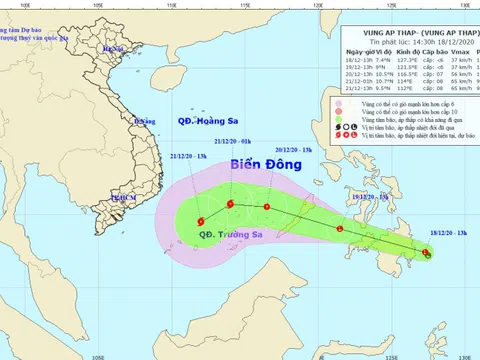 Áp thấp gần Biển Đông khả năng mạnh lên thành bão