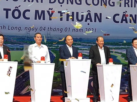 Thủ tướng phát lệnh khởi công tuyến cao tốc Mỹ Thuận - Cần Thơ