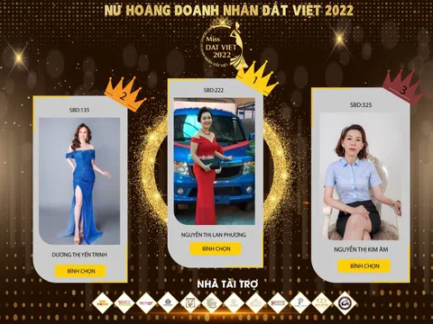 Các thí sinh giữ vững phong độ của BXH “Nữ hoàng được yêu thích nhất 2022”