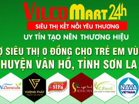 Vilco Mart24h tham gia tài trợ tại phiên chợ 0 đồng dành cho trẻ em vùng cao