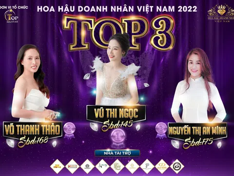 Chiếm vị trí No.1 đầy ngoạn mục của thí sinh Vũ Thị Ngọc trên BXH Hoa hậu Doanh nhân Việt Nam 2022