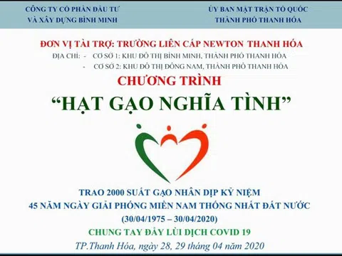 Trường liên cấp Newton Thanh Hóa chung tay đẩy lùi dịch Covid–19