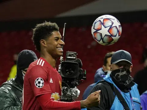 Ghi hat-trick vào lưới Leipzig, Marcus Rashford lập kỷ lục ở Champions League