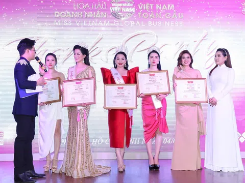 Top 3 Hoa hậu Doanh nhân Việt Nam Toàn cầu 2020 lộng lẫy tại Thanks Party