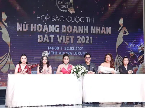 Toàn cảnh họp báo cuộc thi Nữ hoàng Doanh nhân đất Việt 2021