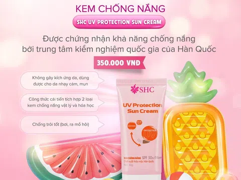 Độc đáo kem chống nắng chiết xuất từ thảo mộc của SHC