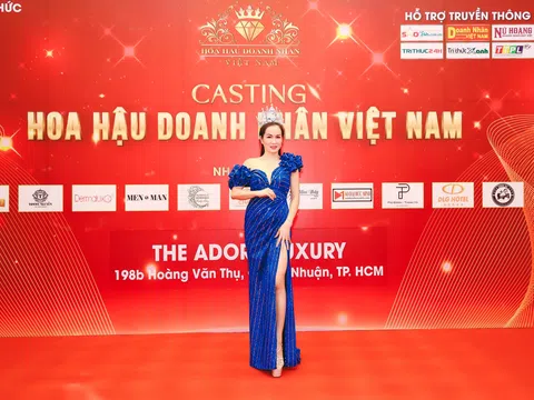 Hoa hậu Võ Thị Ngọc Giàu quyến rũ tại buổi casting Hoa hậu Doanh nhân Việt Nam 2022