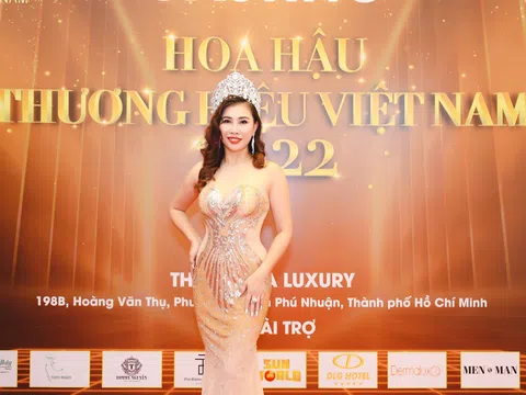 Hoa hậu thiện nguyện Phạm Thị Minh Phi xuất hiện với tư cách ban thẩm định tại buổi casting toàn Quốc cuộc thi Hoa hậu Thương hiệu Việt Nam 2022