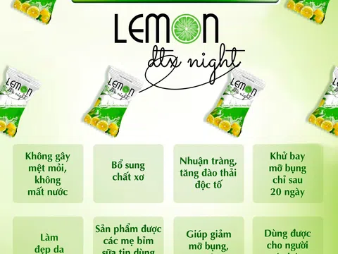 Eo thon dáng chuẩn nhờ Xổ mỡ đêm Lemon Detox Night