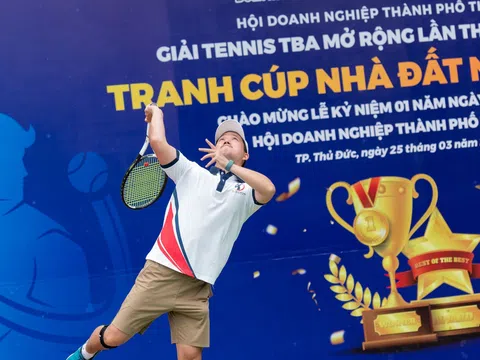 Giải Tennis TBA: Những trận đấu nảy lửa với những pha bóng đẹp mắt