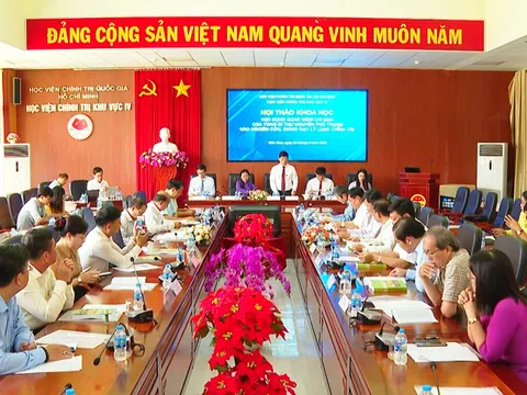 HỘI THẢO KHOA HỌC “VẬN DỤNG CÁC QUAN ĐIỂM CHỈ ĐẠO  CỦA TỔNG BÍ THƯ NGUYỄN PHÚ TRỌNG VÀO NGHIÊN CỨU GIẢNG DẠY LÝ LUẬN CHÍNH TRỊ”