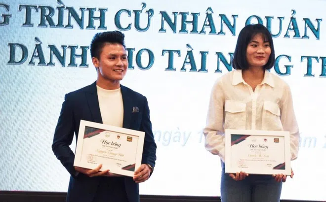 Quang Hải nhập học ĐH Kinh tế