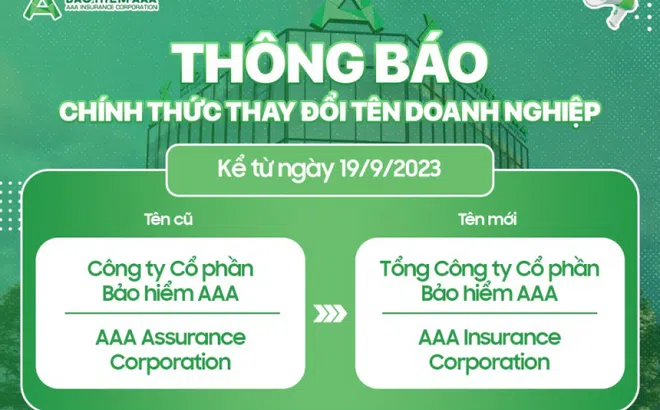 Bảo hiểm AAA đổi tên, đặt mục tiêu vào Top 10 doanh nghiệp bảo hiểm phi nhân thọ