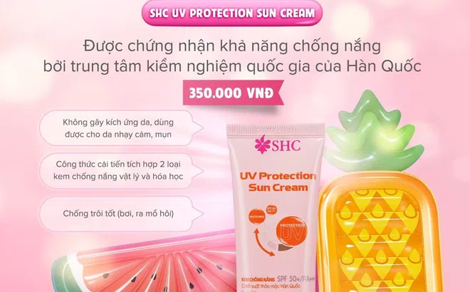 Độc đáo kem chống nắng chiết xuất từ thảo mộc của SHC